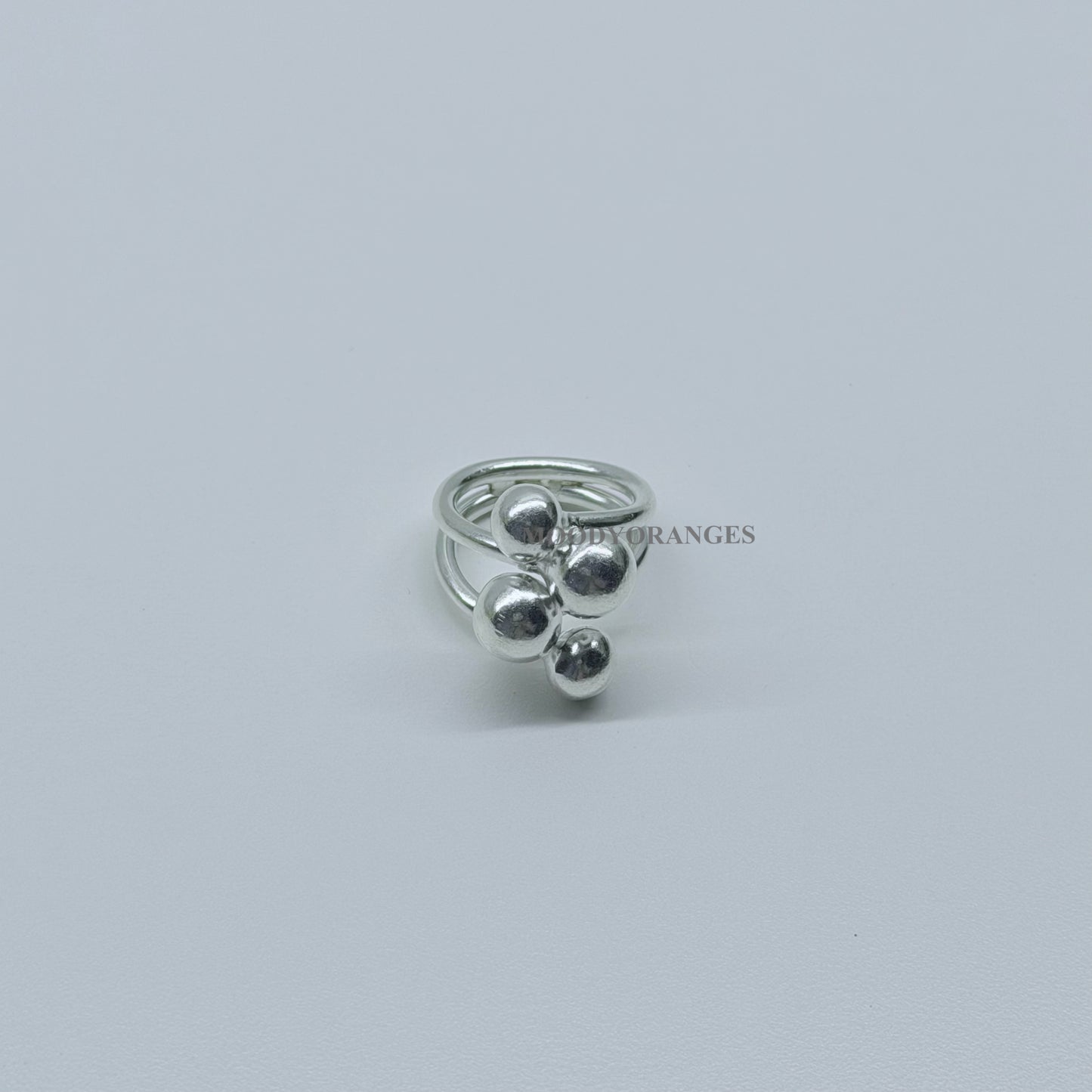 925 Silver - 4 Balls Ring - MOODY ORANGES
