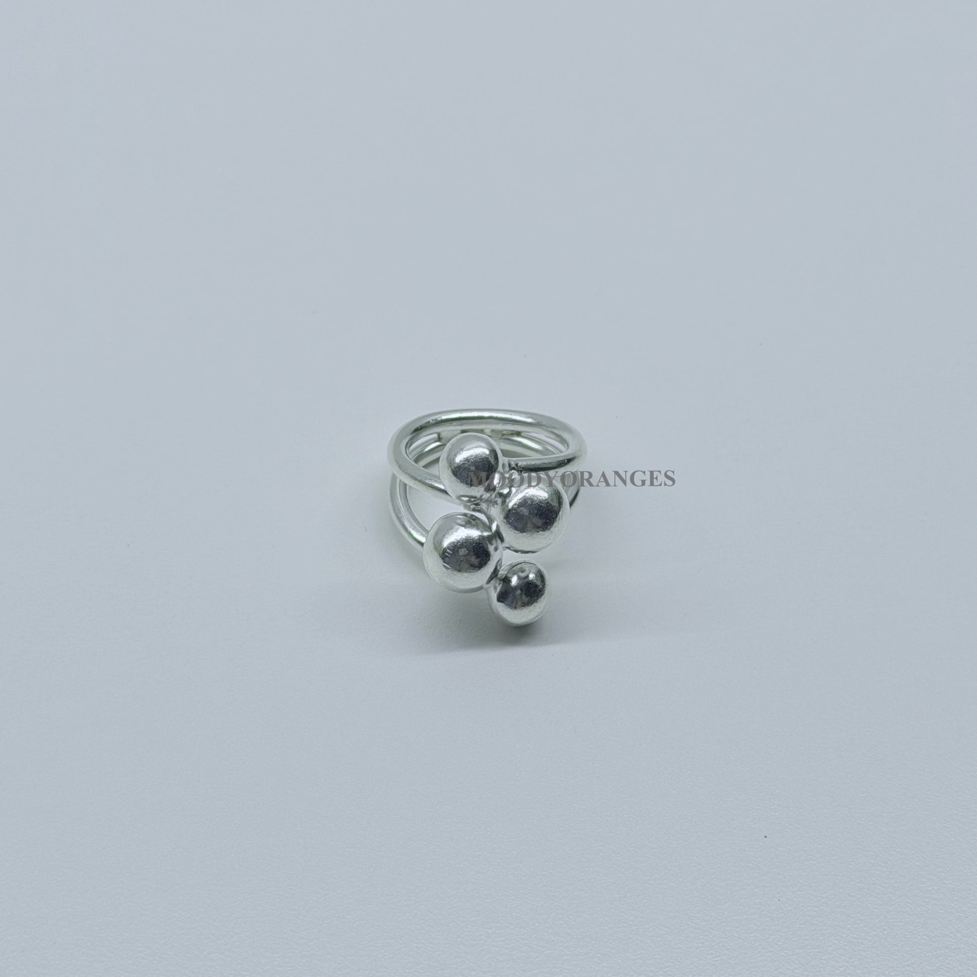 925 Silver - 4 Balls Ring - MOODY ORANGES
