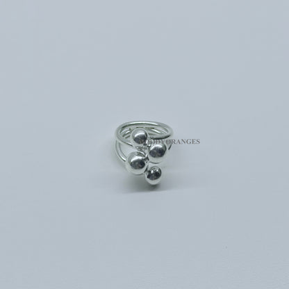 925 Silver - 4 Balls Ring - MOODY ORANGES