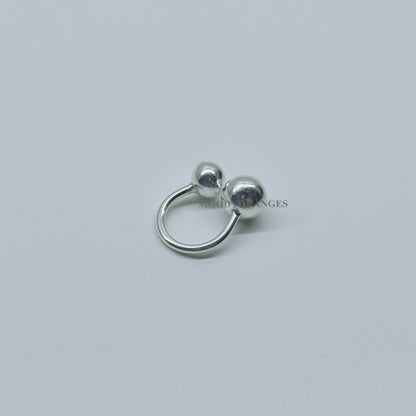 925 Silver - Big Small Ball Ring - MOODY ORANGES