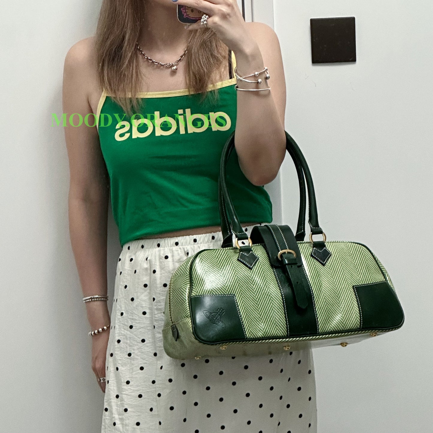 Vivienne Westwood Vintage Green Bowling Bag