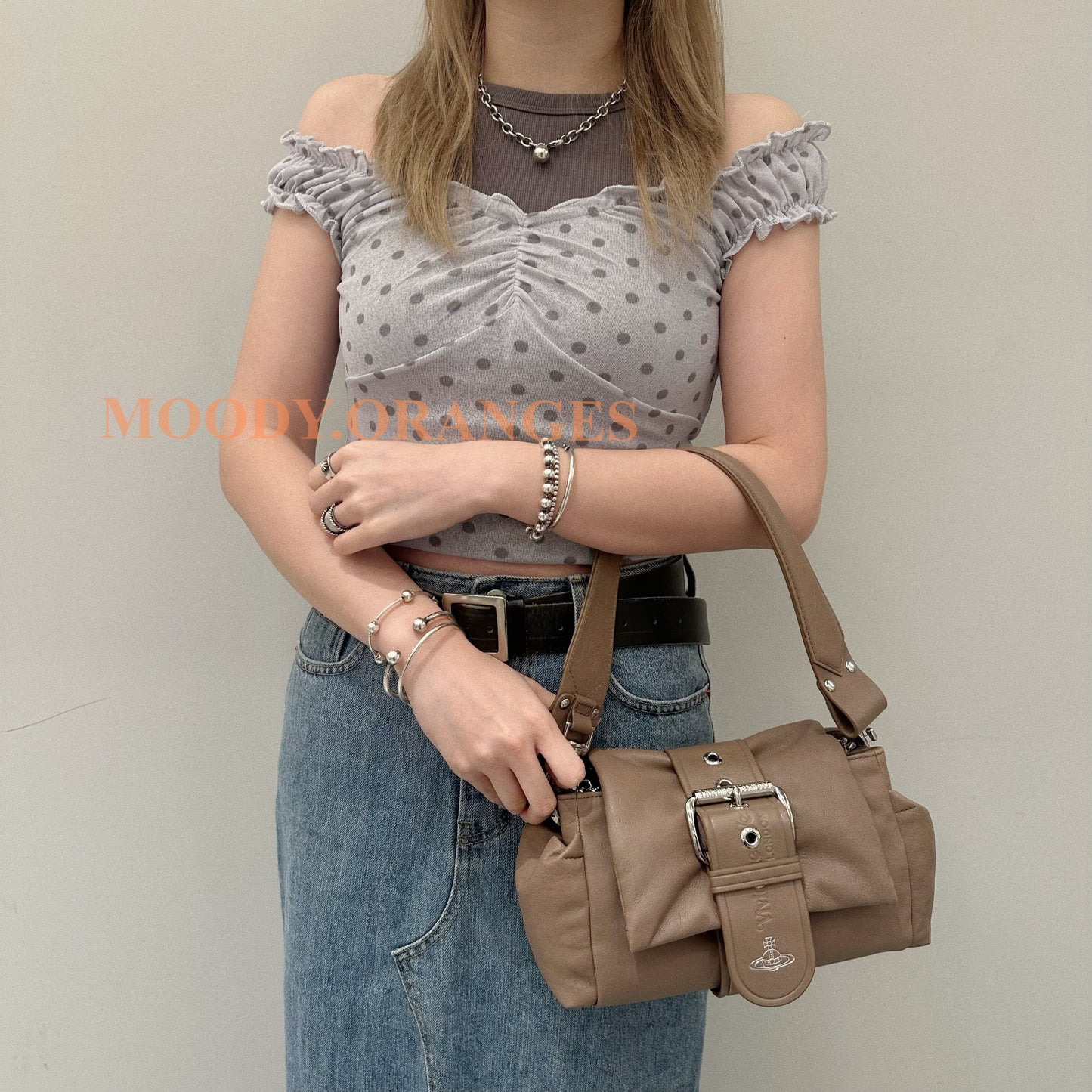 Vivienne Westwood Milktea Hazel Handbag