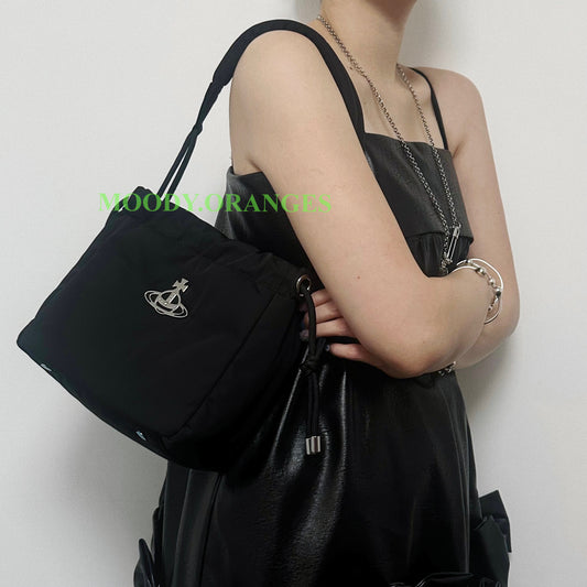 Vivienne Westwood Re-Nylon Hilary Small Bucket Bag