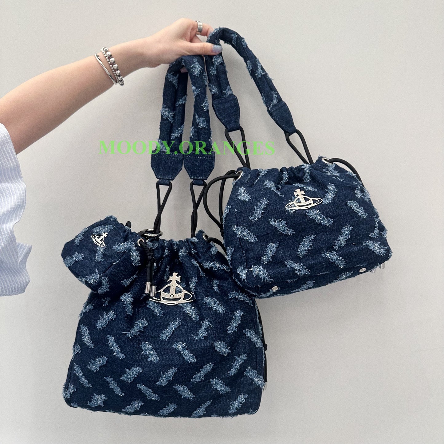 Vivienne Westwood Indigo Hilary Bucket Bag