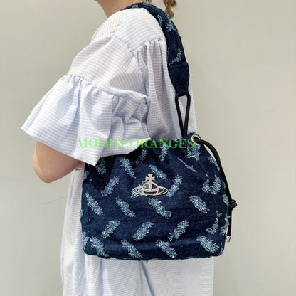 Vivienne Westwood Indigo Hilary Bucket Bag