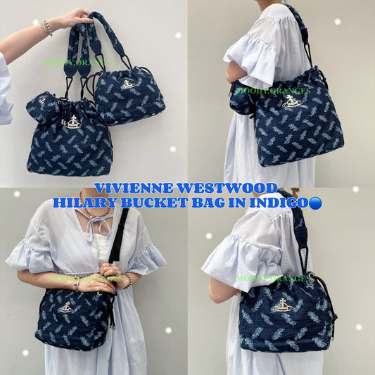 Vivienne Westwood Indigo Hilary Bucket Bag