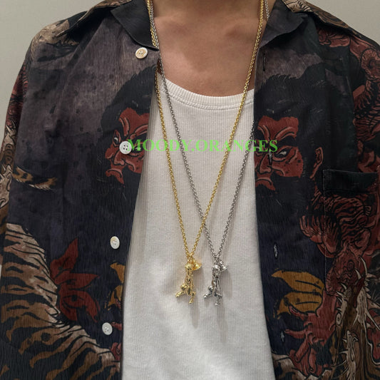 Vivienne Westwood Man. Satyr Pendant Necklace - MOODY ORANGES