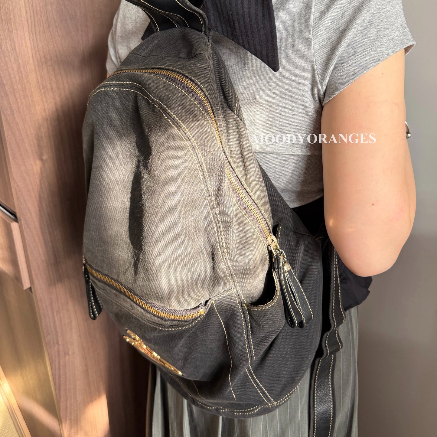 Vivienne Westwood Vintage Canvas Black Backpack