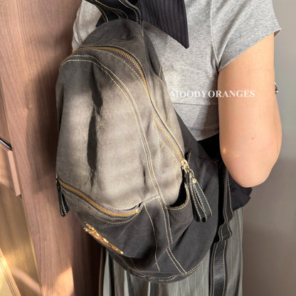 Vivienne Westwood Vintage Canvas Black Backpack