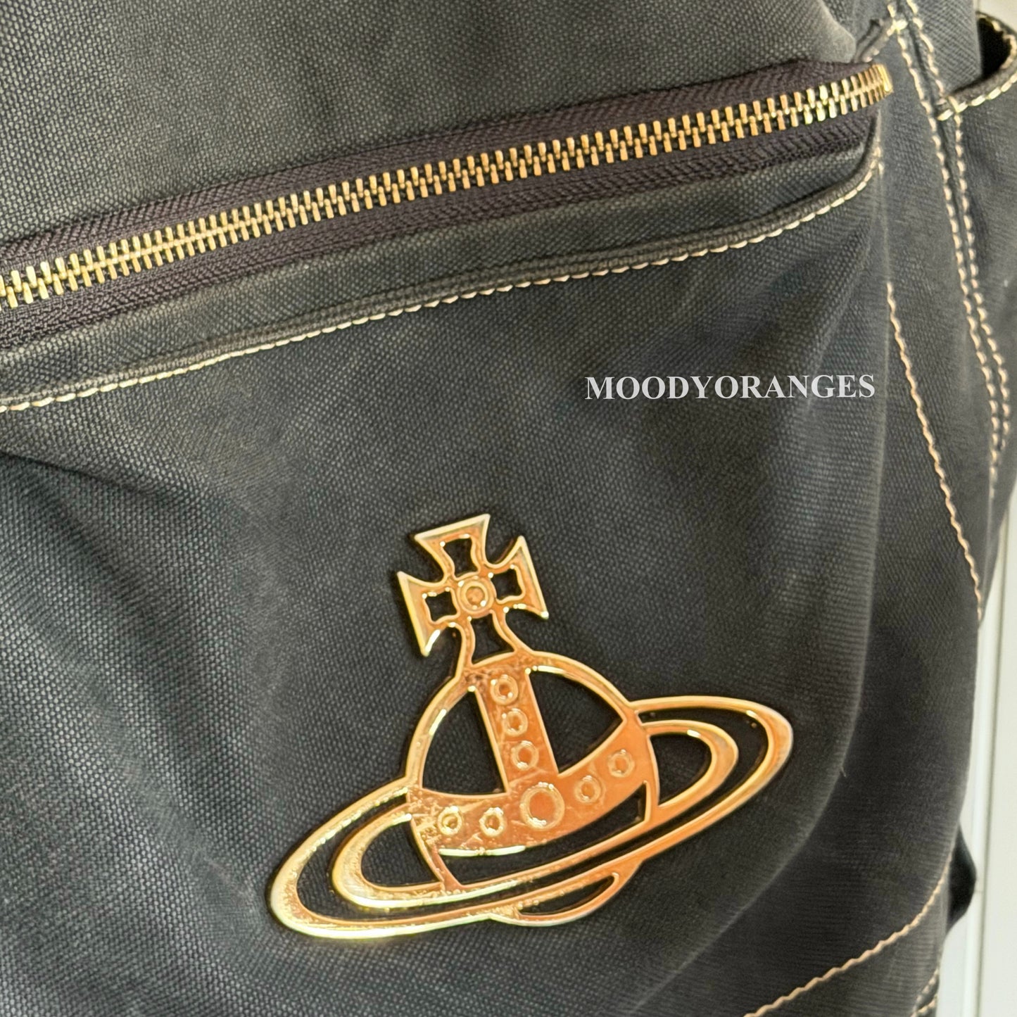 Vivienne Westwood Vintage Canvas Black Backpack
