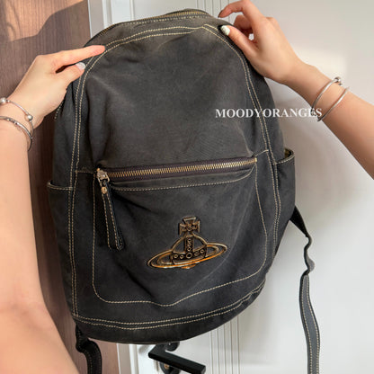 Vivienne Westwood Vintage Canvas Black Backpack