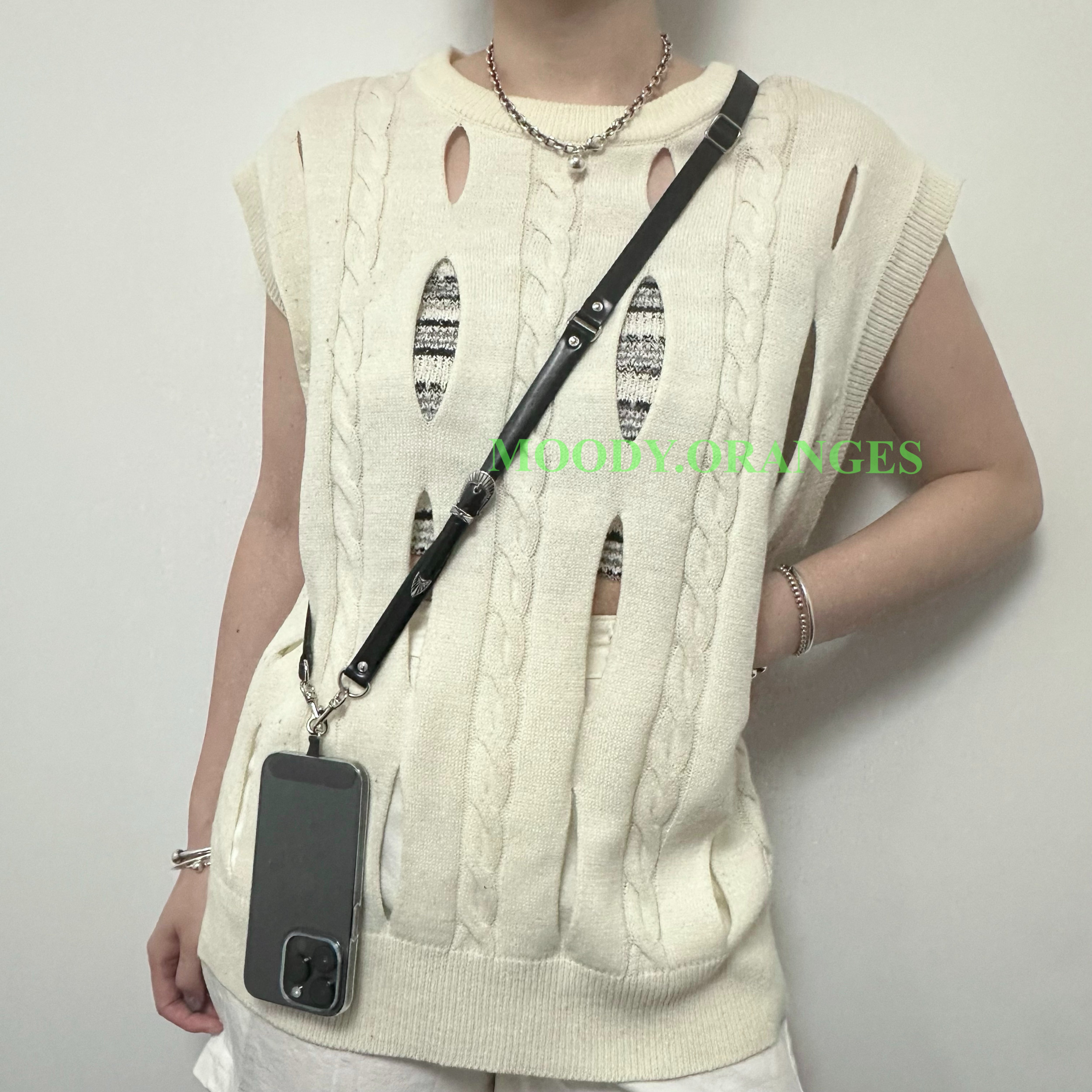 iPhoneケース TOGA - TOGA TOO LEATHER NYLON PHONE STRAP Toga Too Leather Nylon Phone Strap 3.0 | MOODY ORANGES
