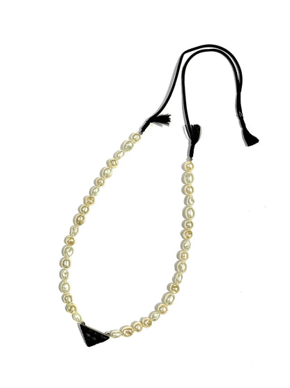 TOGA Triangle Pearl Necklace