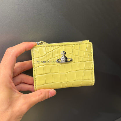 Vivienne Westwood Lime Green Crocs Wallet Collection