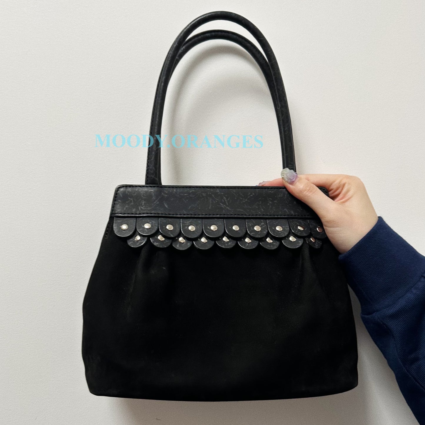 Vivienne Westwood Vintage Black Suede Small Bucket Bag