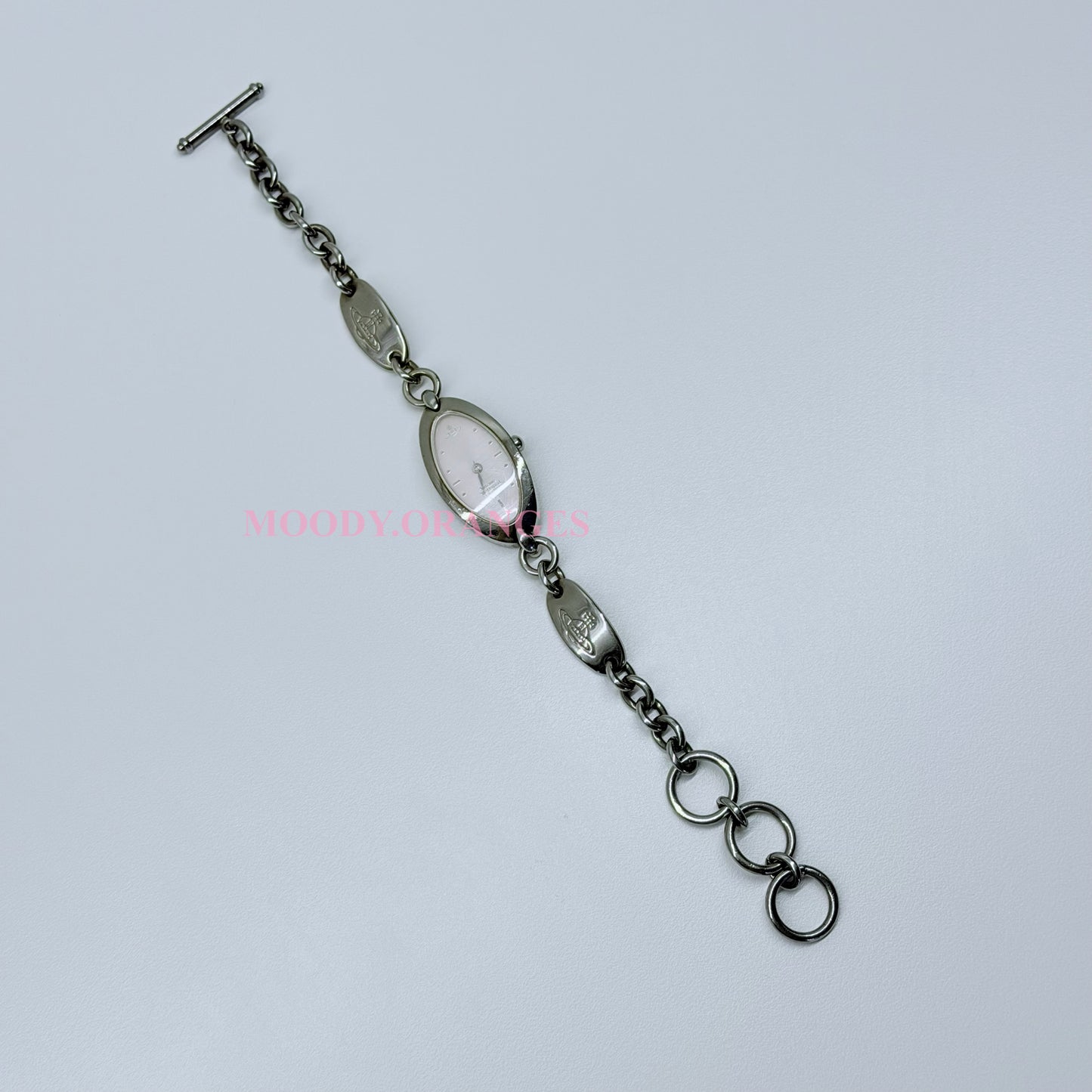 Vivienne Westwood Oval-shaped Pink Watch Bracelet