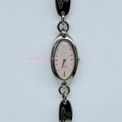Vivienne Westwood Oval-shaped Pink Watch Bracelet