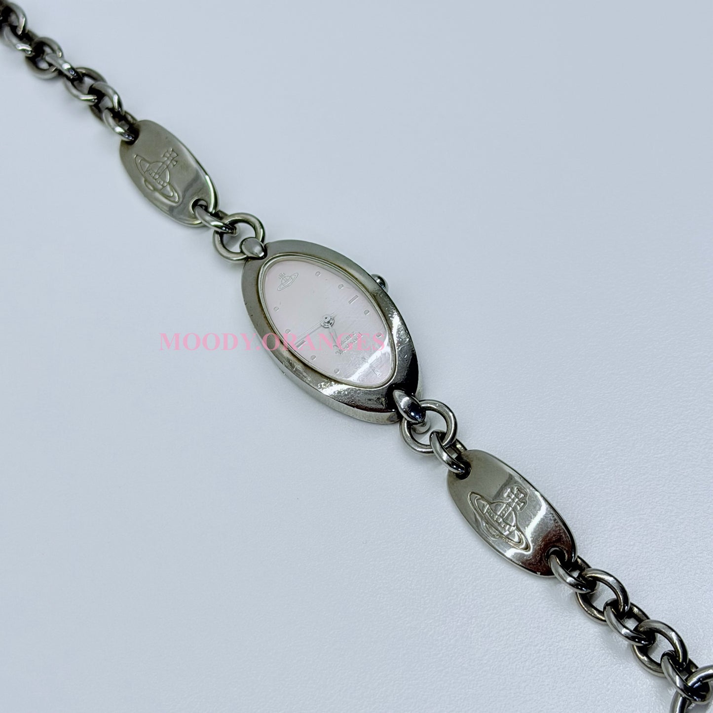 Vivienne Westwood Oval-shaped Pink Watch Bracelet