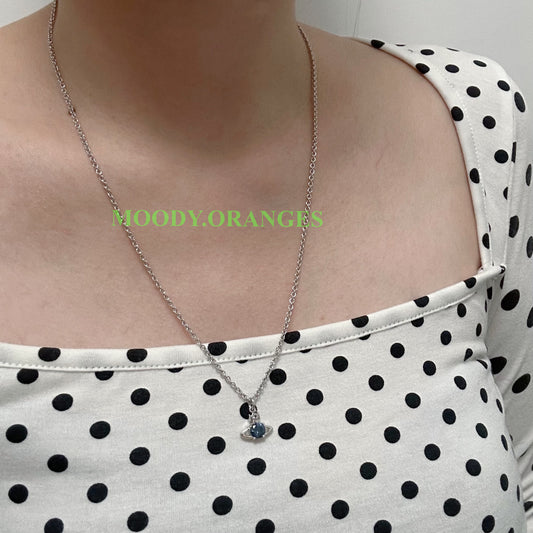 Vivienne Westwood Reina Blue Necklace