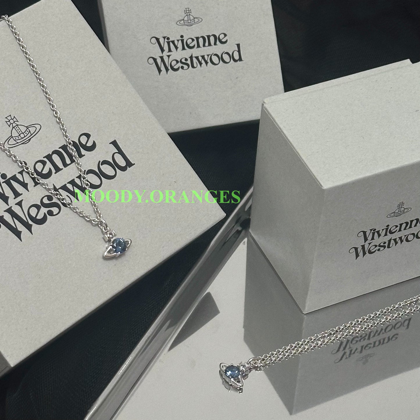 Vivienne Westwood Reina Blue Necklace