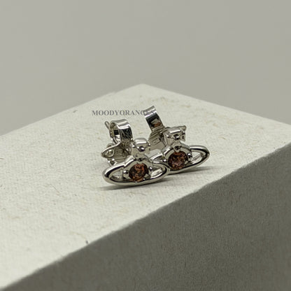 Vivienne Westwood Nano Solitaire Earrings - MOODY ORANGES