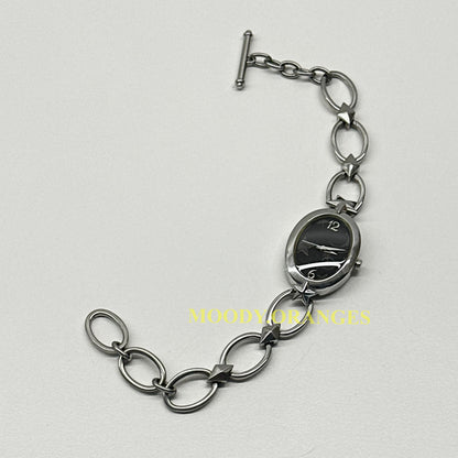 Vivienne Westwood Oval-Shaped Vintage Chain Bracelet Watch