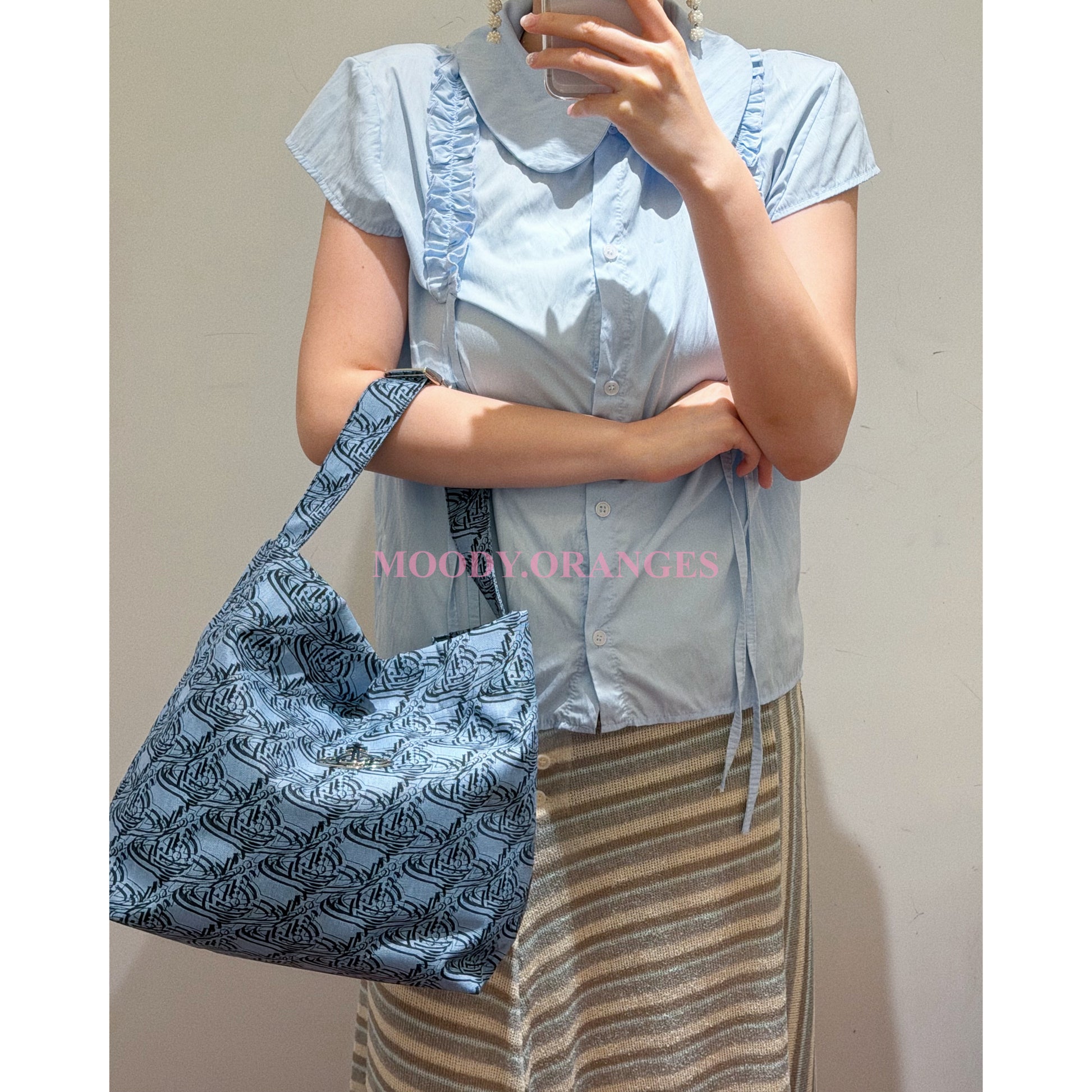Vivienne Westwood Monogram Orb Small Crossbody Bag - MOODY ORANGES