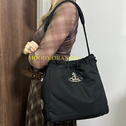 Vivienne Westwood Re-Nylon Hilary Medium Bucket Bag