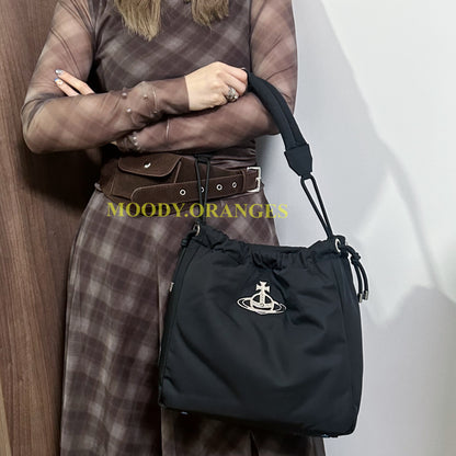 Vivienne Westwood Re-Nylon Hilary Medium Bucket Bag
