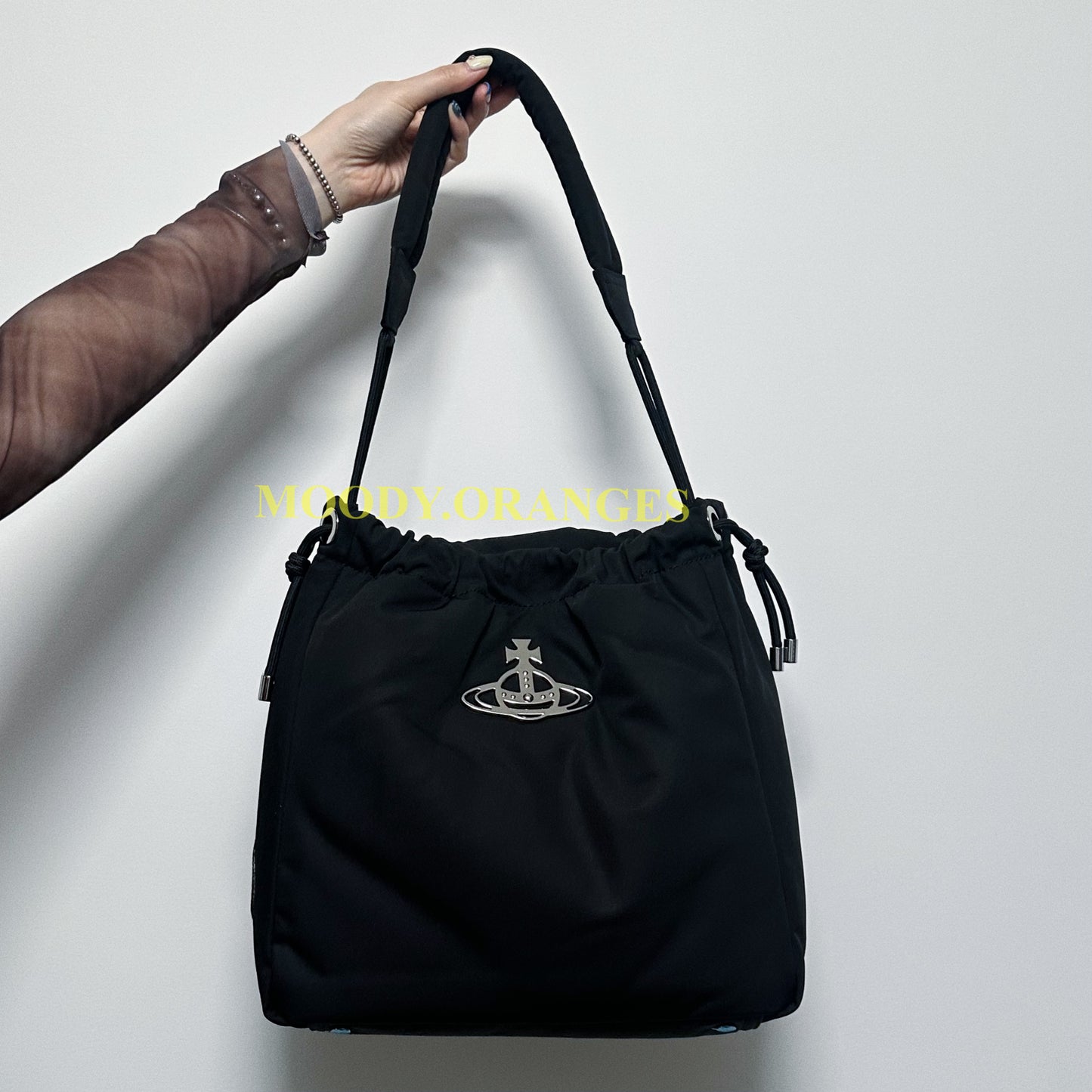 Vivienne Westwood Re-Nylon Hilary Medium Bucket Bag