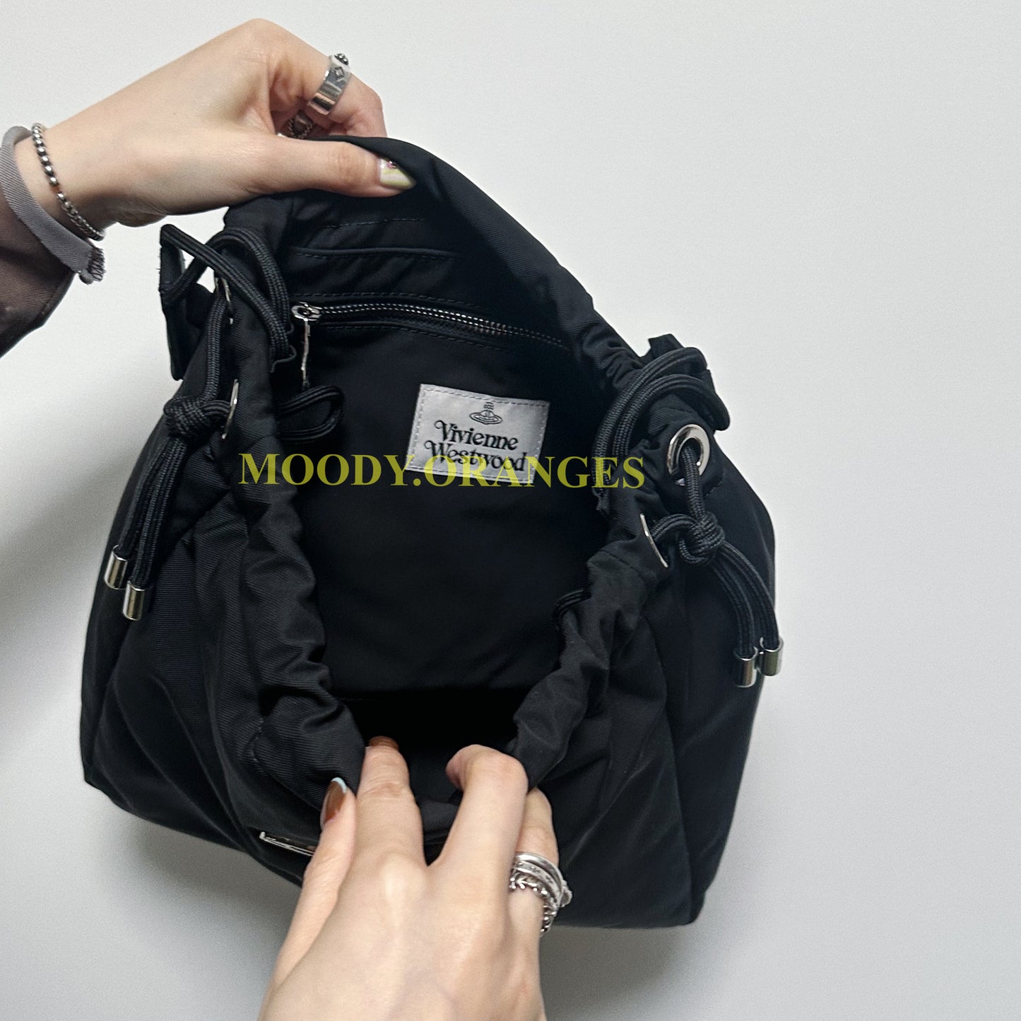 Vivienne Westwood Re-Nylon Hilary Medium Bucket Bag