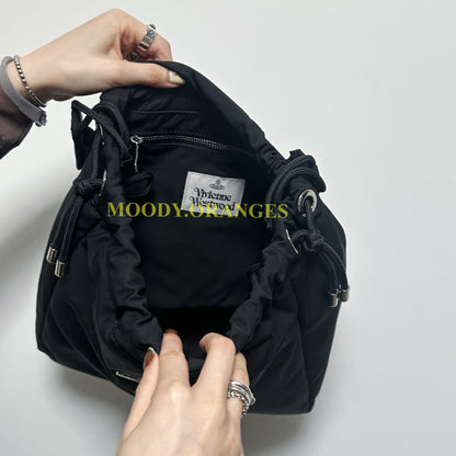 Vivienne Westwood Re-Nylon Hilary Medium Bucket Bag