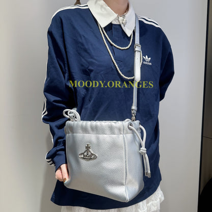 Vivienne Westwood Silver Hilary Small Bucket Bag