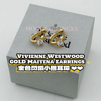 Vivienne Westwood Gold Maitena Earrings - MOODY ORANGES