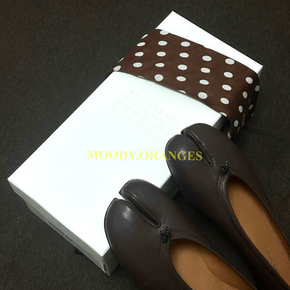 Maison Margiela Tabi Leather Ballerina Flat