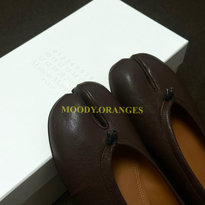 Maison Margiela Tabi Leather Ballerina Flat