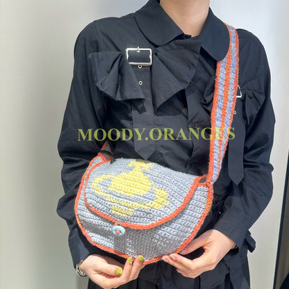 Vivienne Westwood Lucky Halfmoon Crochet Bag