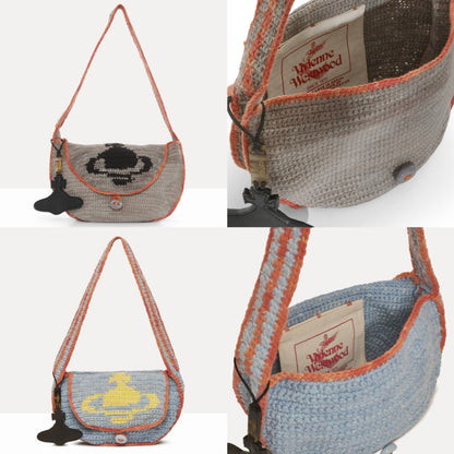 Vivienne Westwood Lucky Halfmoon Crochet Bag