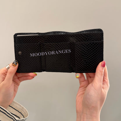 Vivienne Westwood Python-effect Leather Wallet - MOODY ORANGES