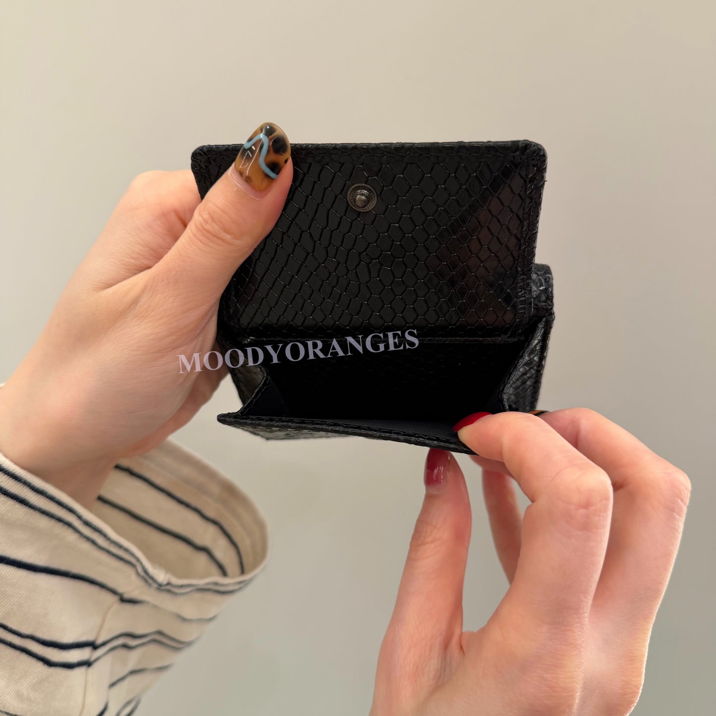 Vivienne Westwood Python-effect Leather Wallet - MOODY ORANGES