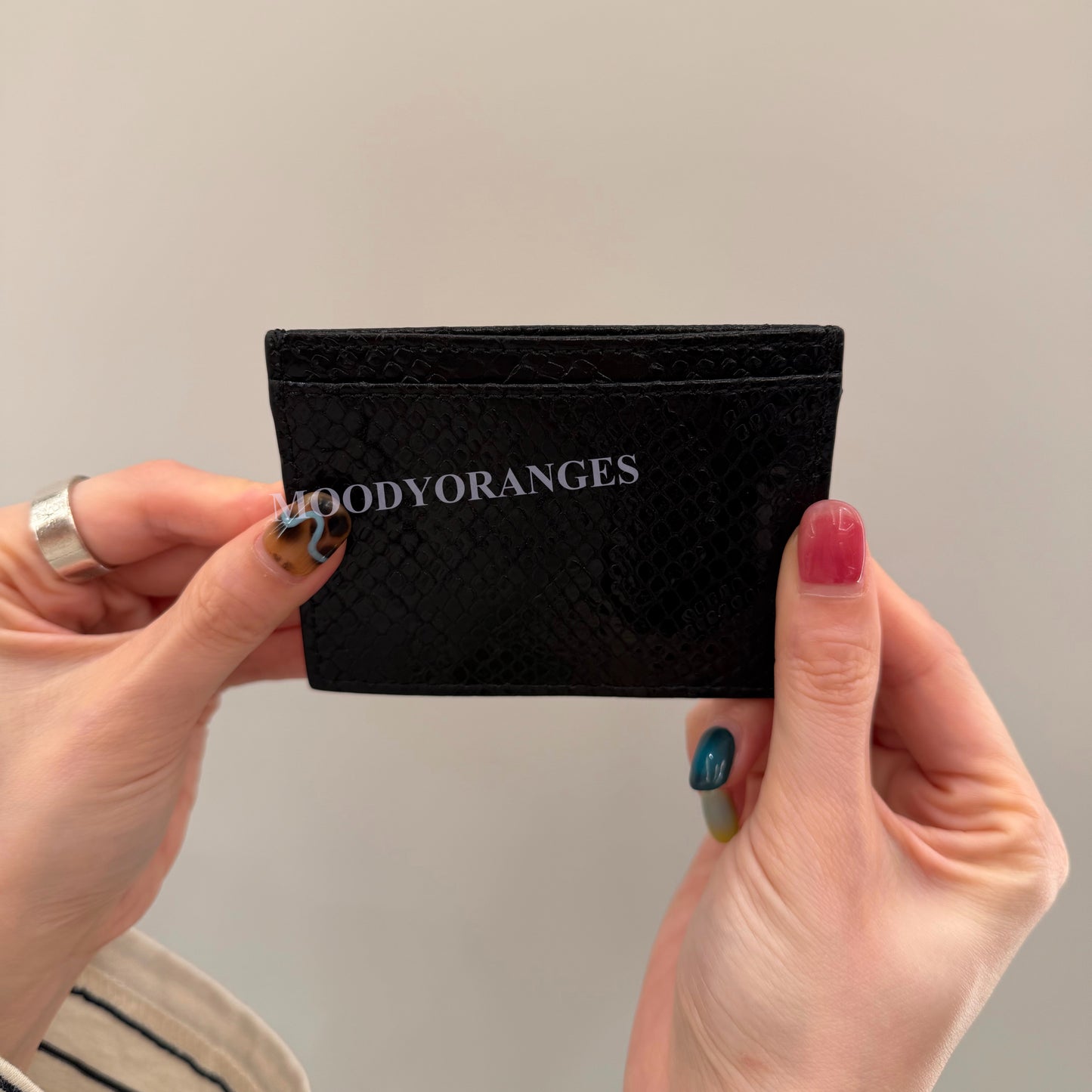 Vivienne Westwood Python-effect Leather Wallet - MOODY ORANGES