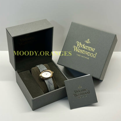 Vivienne Westwood Oval-Shaped Vintage Snake Leather Watch