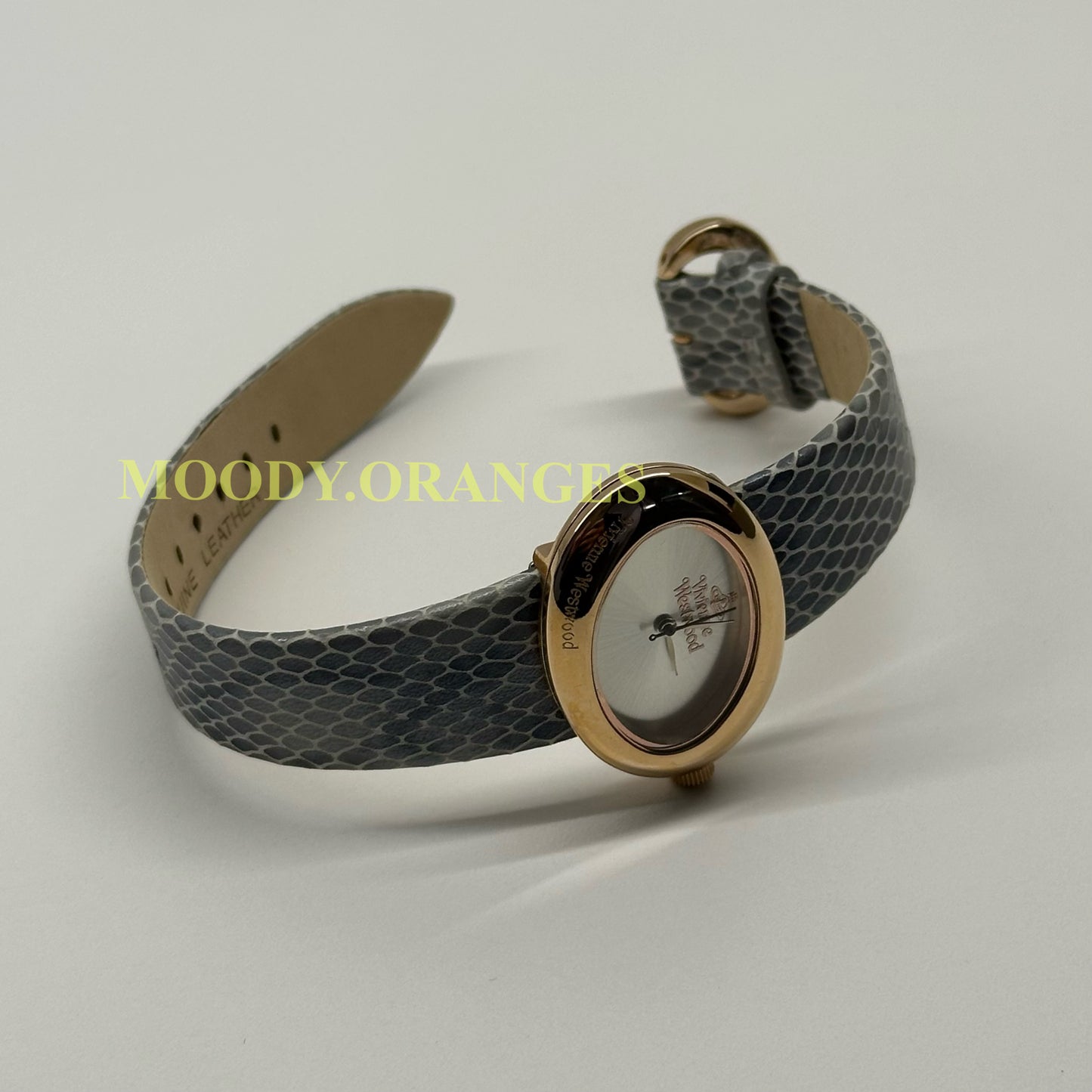 Vivienne Westwood Oval-Shaped Vintage Snake Leather Watch
