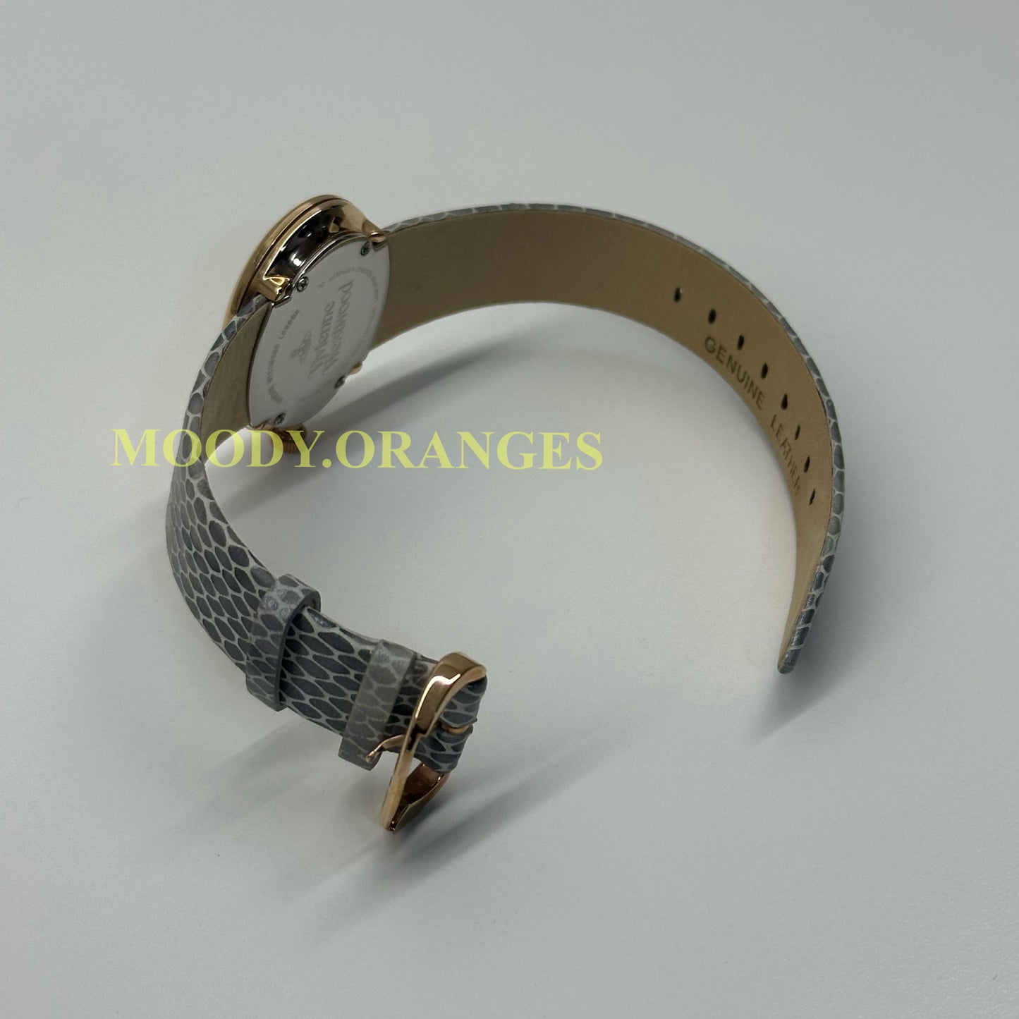 Vivienne Westwood Oval-Shaped Vintage Snake Leather Watch