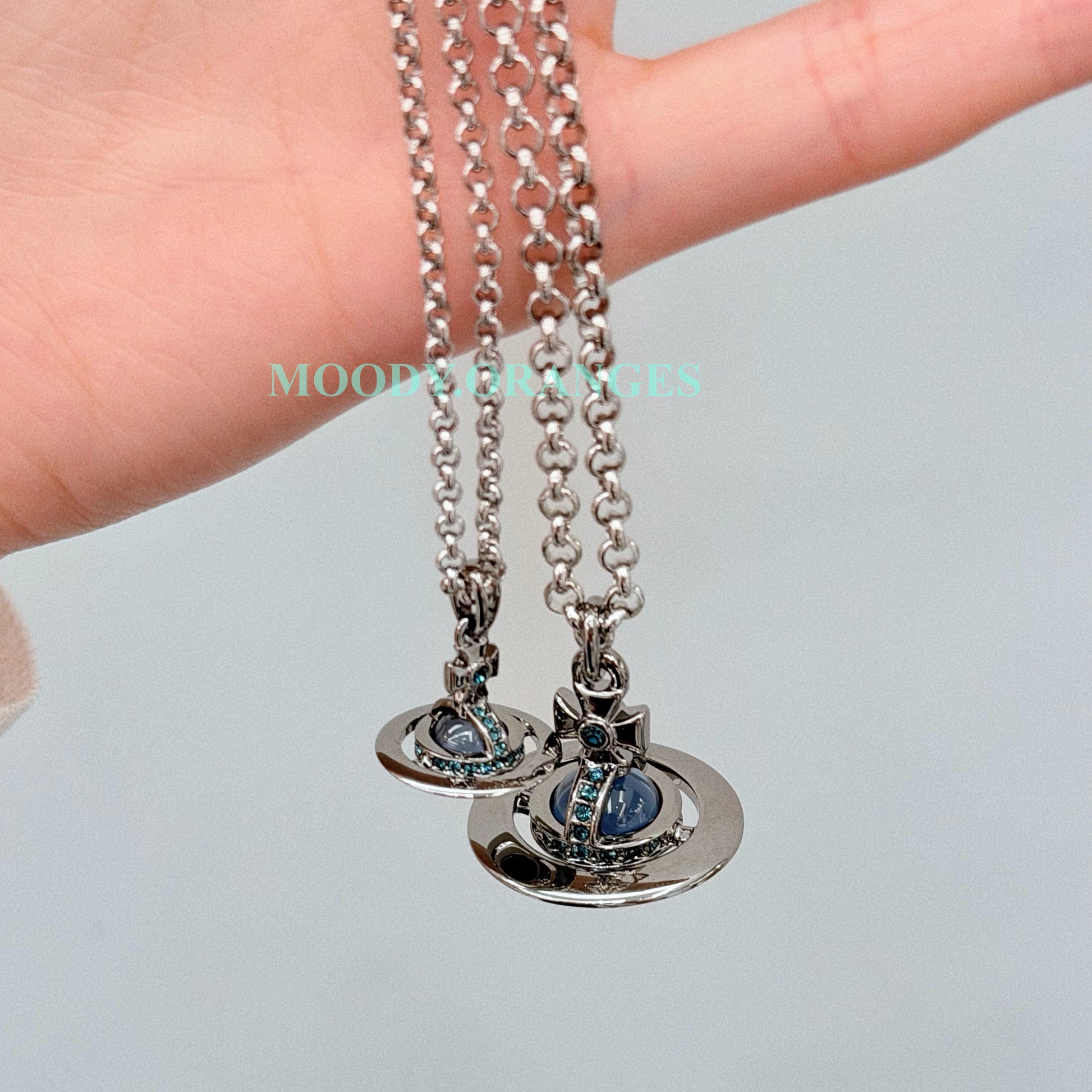 Vivienne Westwood Dark Purple Orb Pendant Necklace - MOODY ORANGES