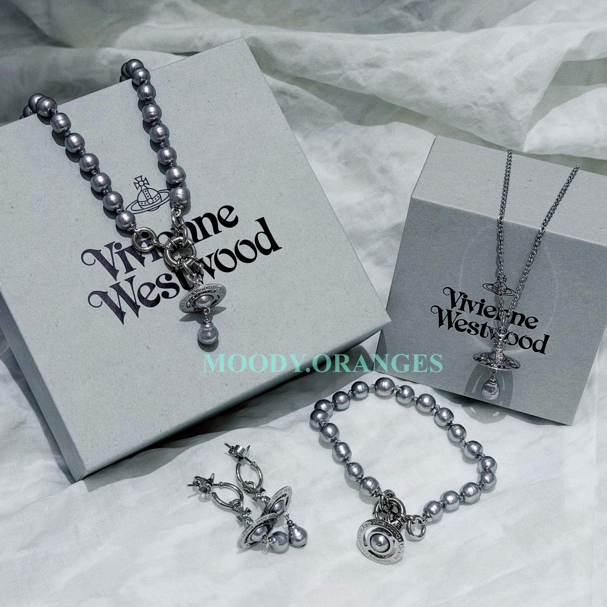 Vivienne Westwood Aleksa Pearl Accessories Collection - MOODY ORANGES