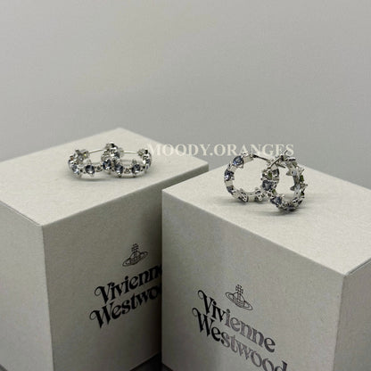 Vivienne Westwood Warwick Blue Earrings - MOODY ORANGES