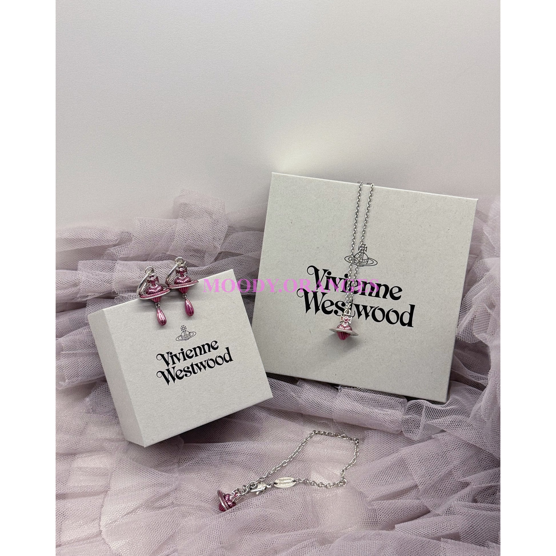 Vivienne Westwood Fabianna Rose Heart Accessories - MOODY ORANGES