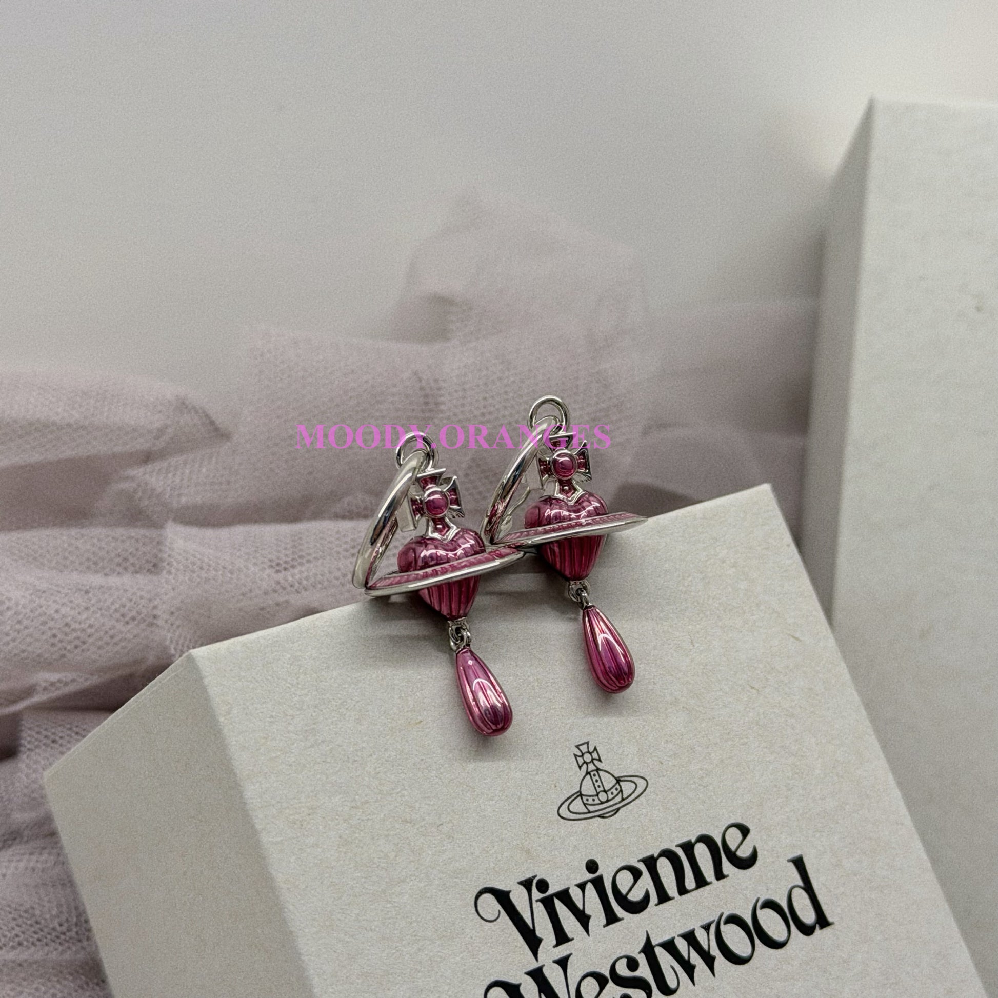 Vivienne Westwood Fabianna Rose Heart Accessories - MOODY ORANGES