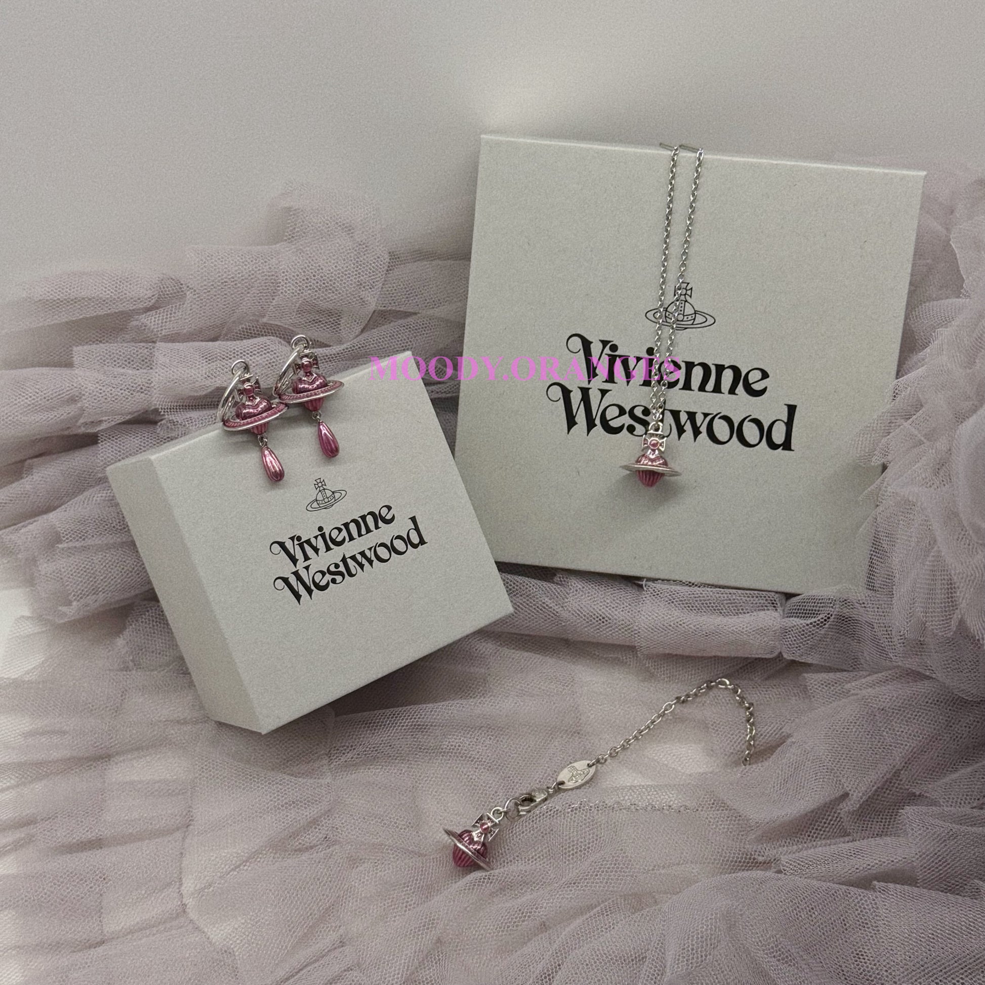 Vivienne Westwood Fabianna Rose Heart Accessories - MOODY ORANGES